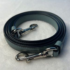 Original Coach crossbody strap in aqua pebbled leather